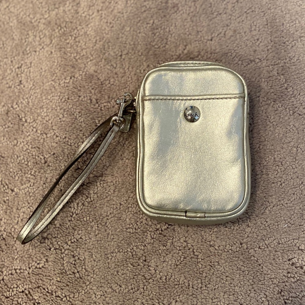 Silver coach case/ pouch